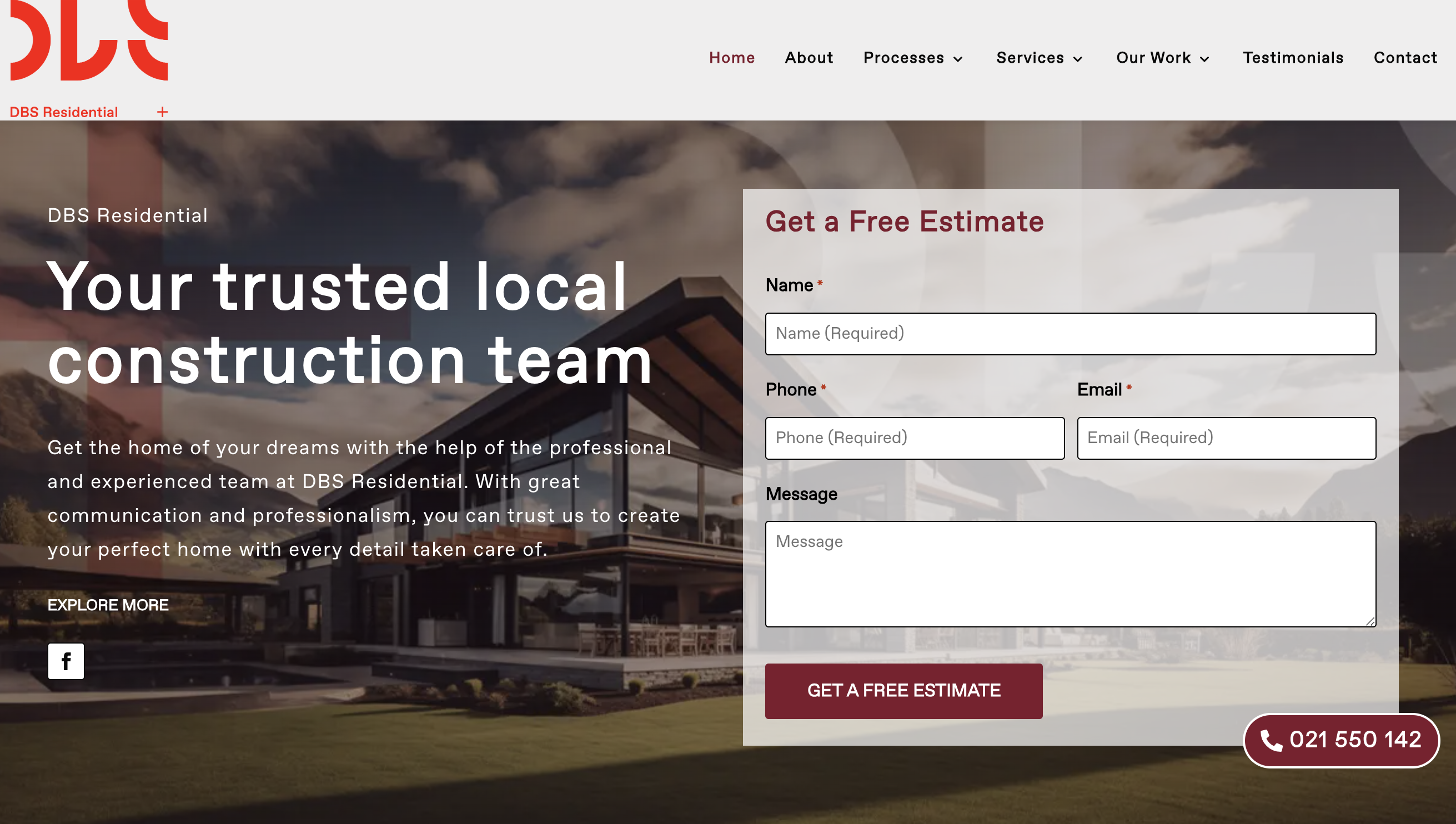 DBS Residential Website