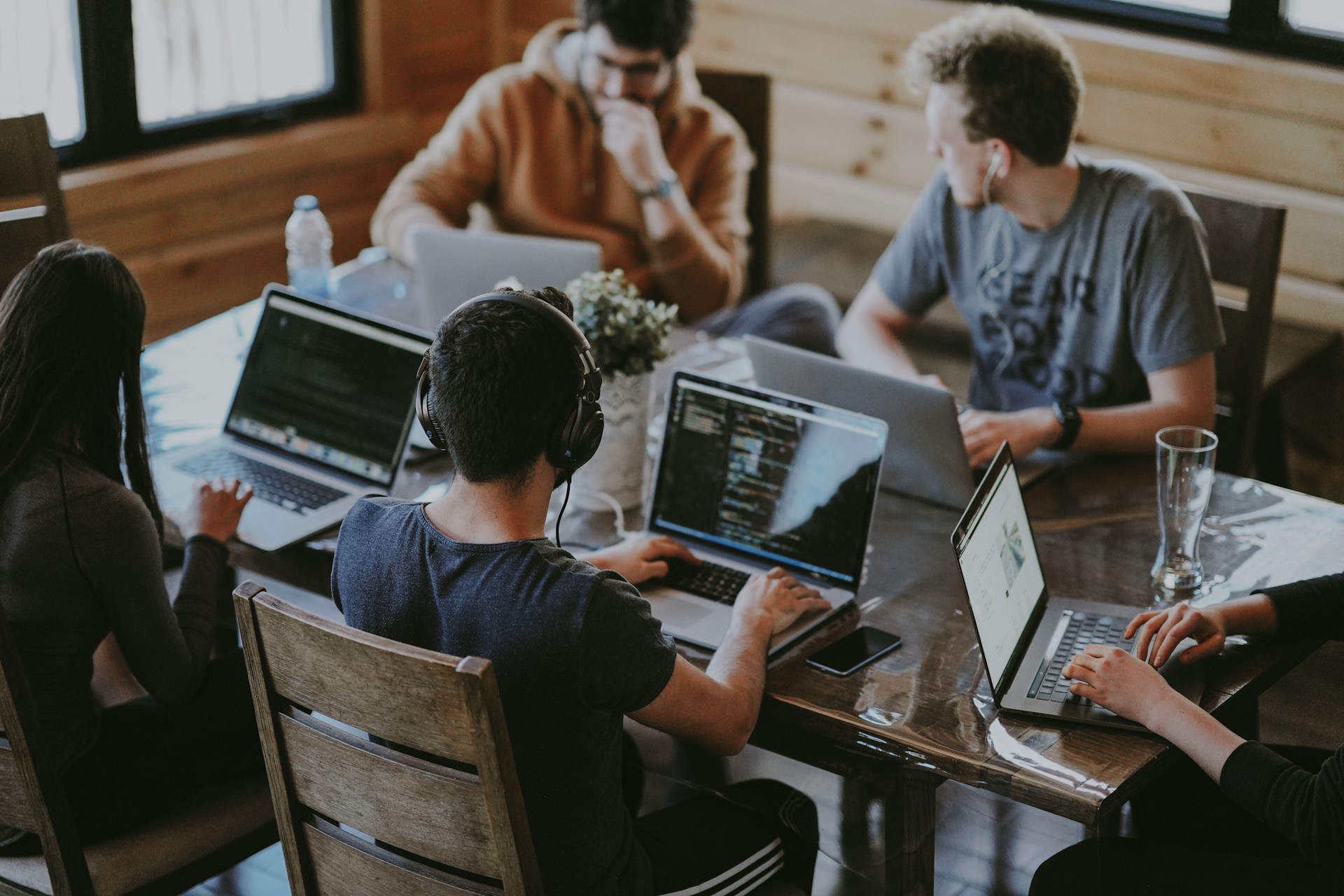 Bluelight team working at the office